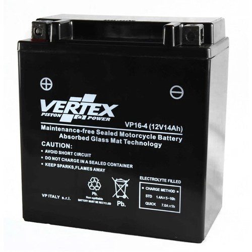 Vertex VP16-4 Battery replaces CTX16-BS