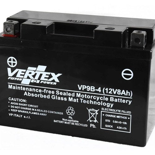Vertex VP9B-4 Battery replaces CT9B-4, CT9B-BS