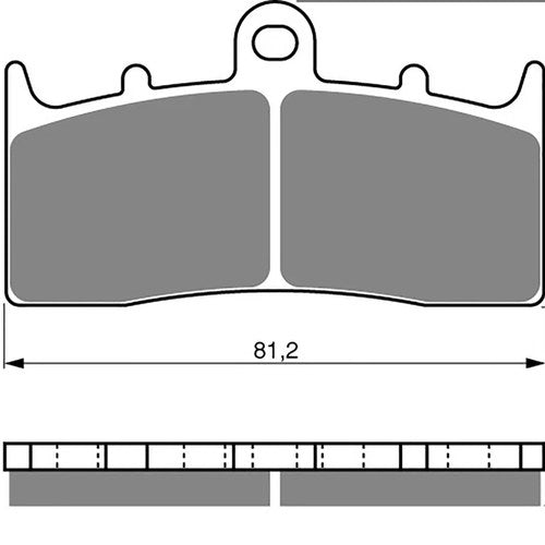 Goldfren AD318, FA613 as fitted to BMW K1600GT, GT-SE Disc Pads (Pair)