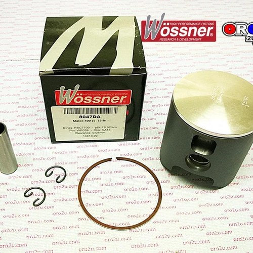 Piston 73-81 Maico 400 78.00 Forged Wossner 8047D100 Kit
