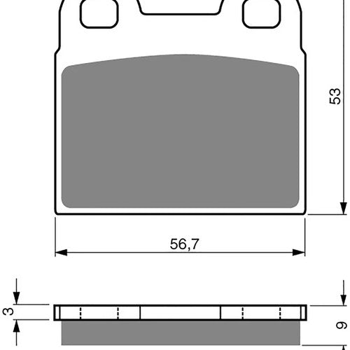 Goldfren AD166, VD935, FA57, SBS527 Disc Pads (Pair)