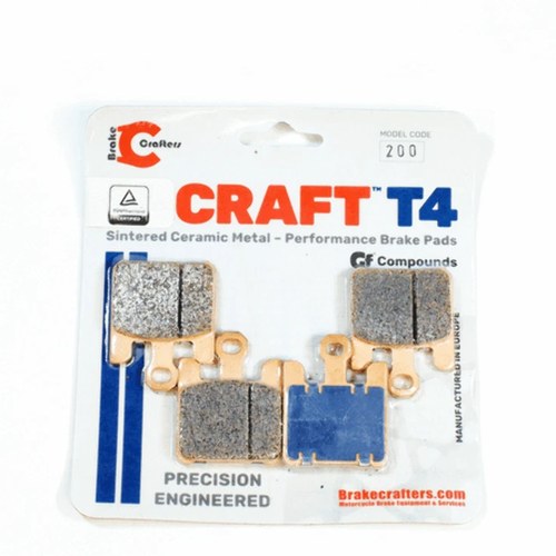 Motorcycle Brake Pads Craft T4-200 for select Kawasaki / Suzuki / Ebc FA369/4