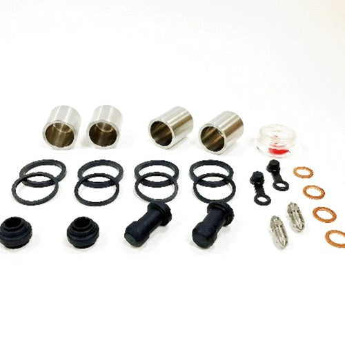 Front Brake Caliper Seal & Stainless Piston Kit for select Honda & Triumph model