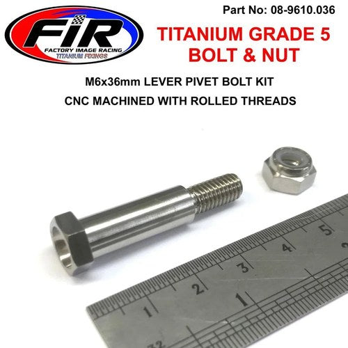 Titanium GR5 Clutch Lever Pivot Bolt Kit Honda, 90114-166-006 90114-MEN-J01