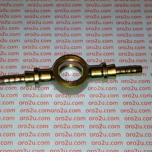 Banjo Twin Extened Plated, Buildaline Swage 600 Series -3, Goodridge S5098-03P