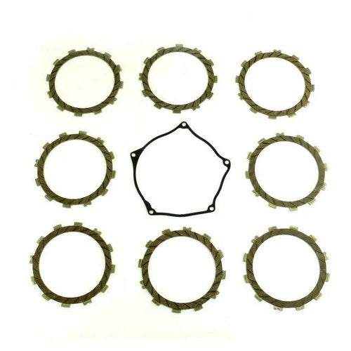 Clutch Friction Plate Set Kawa KX250F 09-16, Athena P40230080, With Gasket