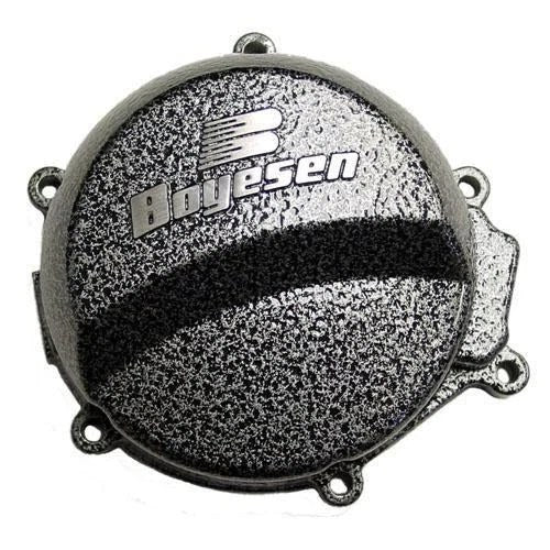 Ignition Cover 06-18 KX65, Boyesen SC-10D, Silver Black