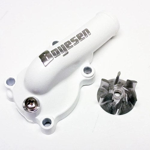 Water Pump Cover 16-18 KX450F, Supercooler Boyesen WPK-18AW, White