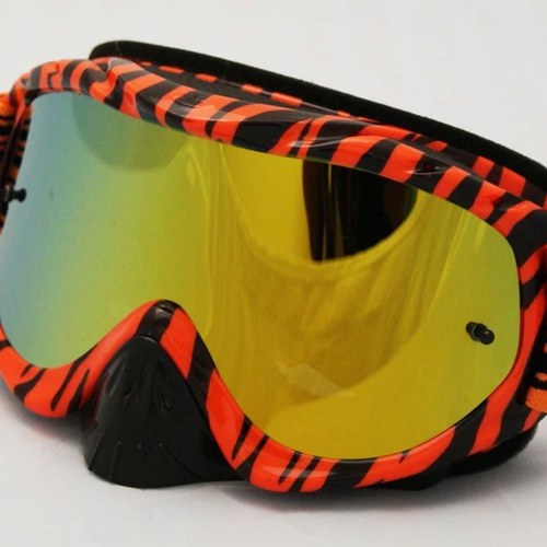 Rnr Hybrid Wild OR/BK Mirrored Lens, Wild Orange & Black Goggle, GH366M