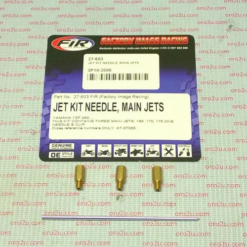 Jet Kit Needle, Contains Three Main Jets. 165, 170, 175 YZ-F450, AT-07055