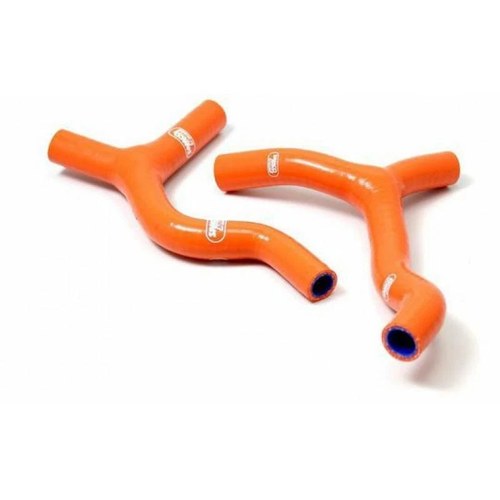 Samco Hose Kit KTM 85SX 13-17 Y' Piece Race Design, 2 Piece, Orange, KTM-59 OR
