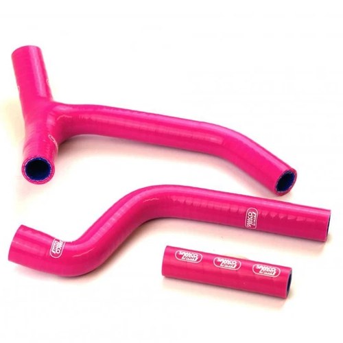 Samco Hose Kit Yamaha YZ250F 10-13, Y' Piece Race Design, 3 Piece Kit, Pink
