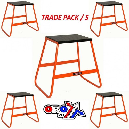 Pack 5 Bike Stands Orang, 440mm Tall, Light Weight, MX