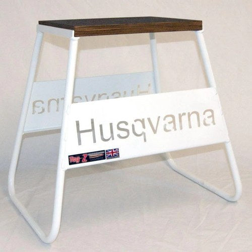 Stand 440mm White Husqvarna Logo, MX Logo Stand, Show Room Stand