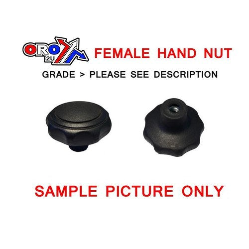 M8 Hand Nut Female 45x30 Each