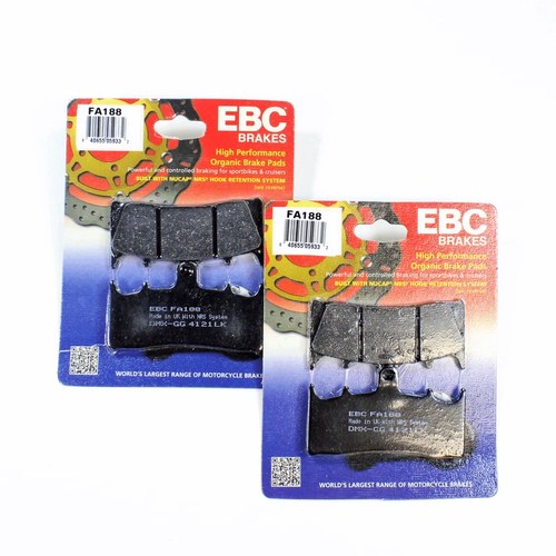 Ebc Organic Brake Pad Set - 2 Pair FA188x2