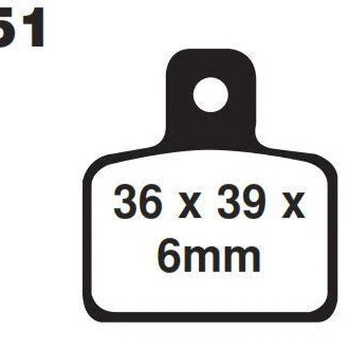 Brake Pads Std FA351 Ebc, FA351TT, 39-351, FA351