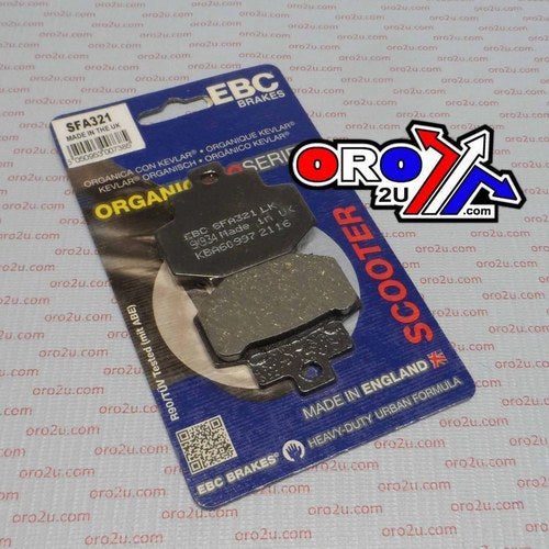 Brake Pads Std Scooter Organic, Ebc SFA321