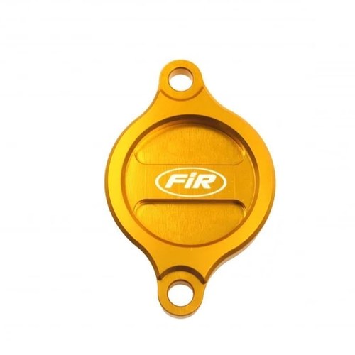 Oil Filter Cover Yellow Alloy Suzuki Rmz 250 07-23, RMZ450 05-24, RMX450Z 10-19