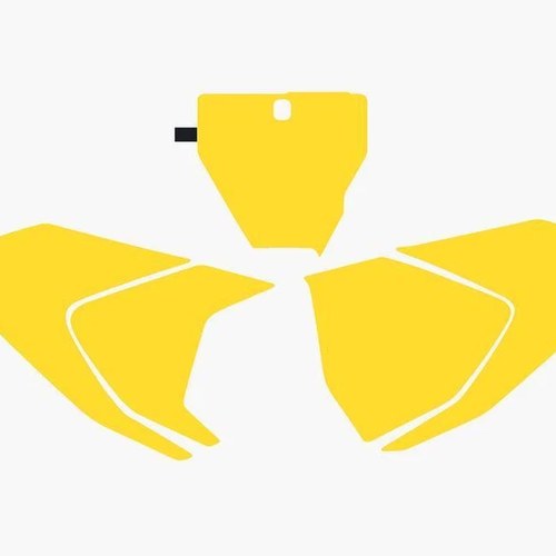 Yellow Backgrounds Husqvarna FC250-450 2016-2018, TC125-250 2016-2018