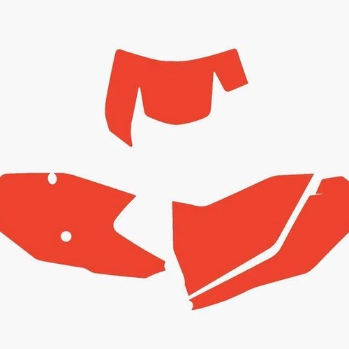 Red Backgrounds KTM Exc 125-250 2017-2019, EXC-F 250-450 2017-2019