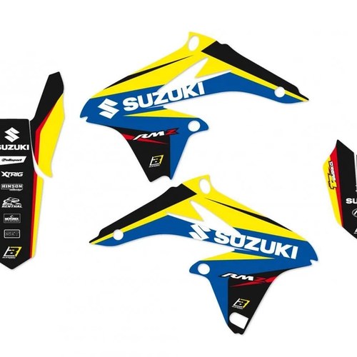Suzuki RM-Z250 2010-2018 Dream 4 Decal Kit, Blackbird