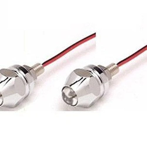 Lights IN Bolt LED Flashing Red & Blue, Silver Body