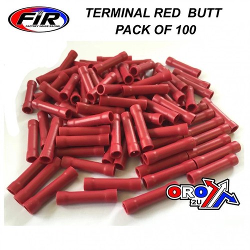 Crimp Butt Connectors Pack/100 (Red).