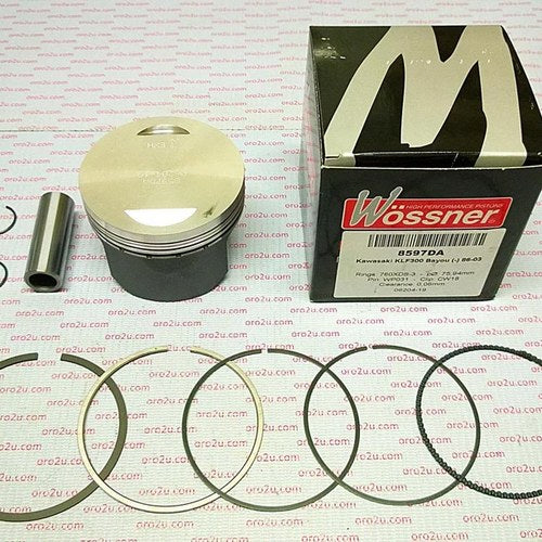 Wossner 76.5mm Piston Kit Kawasaki KLF300 86-04, KEF300 95-03, KVF300 99-03