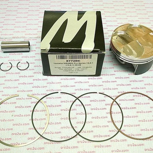 Wossner 77mm Forged HC Piston Kit A, Yamaha WR250X 08-12, WR250R 08-20,