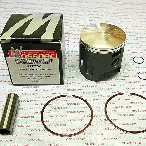 Wossner 67mm Forged Piston Kit Yamaha IT175 1976-1981, YZ175 1976-1981