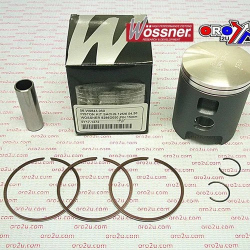 Wossner 55.5mm Piston Kit Sachs 125/6, Pin 15mm