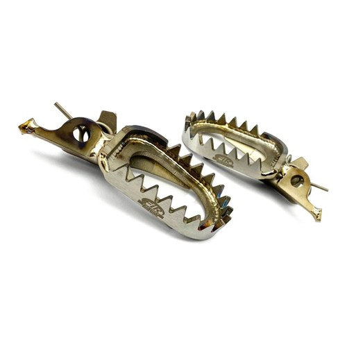 Fir Titanium Foot Pegs Kawasaki KX250F 2009-2024, KX450F 2009-2023