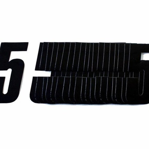 5 Black Decal 4.5"/11cm PK/20