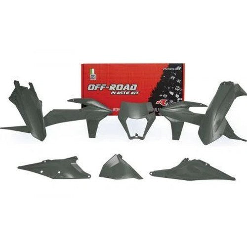 R-TECH Grey Plastic KIT/6 KTM Exc 250 17-23, 300 17-19, XC-W125/150 20-23