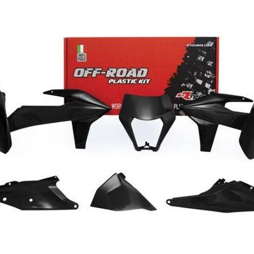 R-TECH Black Plastic KIT/6 KTM EXC-F 250/350/450 2020-2023