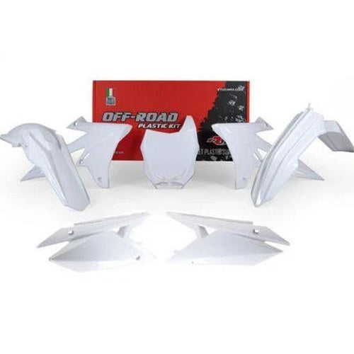 R-TECH White Plastic KIT/5 Suzuki RM-Z450 2018-2024, RM-Z250 2019-2024