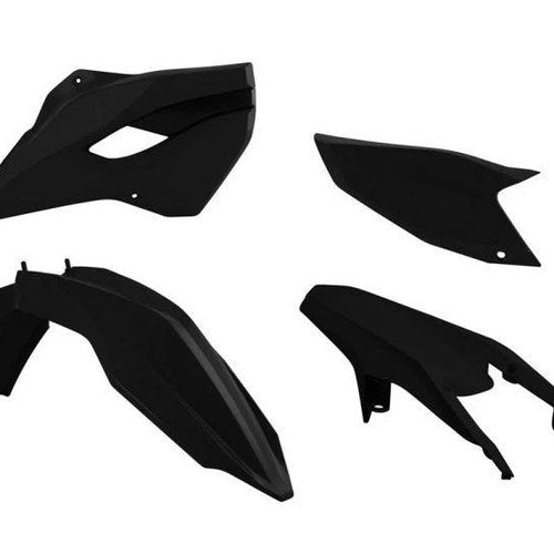 R-TECH Black Plastic KIT/4 Husaberg TE/FE 2T 125-380, TE/FE 4T 250-501 13-14