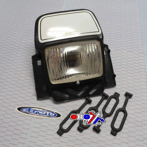 Universal Black Trials Headlight