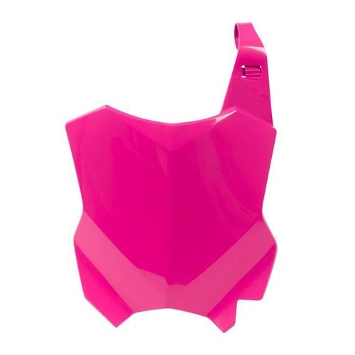 R-TECH Neon Pink Front Plate Kawasaki KX250F 2017-2024, KX450F 2016-2024