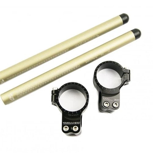 Renthal Gen 1 Clip Ons, 50mm Fork Diam Inc, Tubes 39mm, Offset 7 Deg Down Sweep