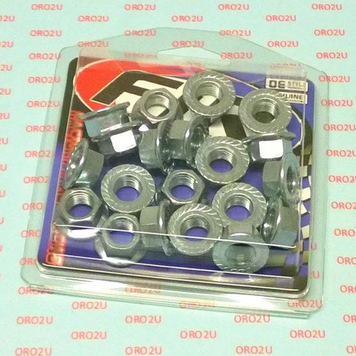 M12 x 1.25mm Flange Nut, Pack OF 20