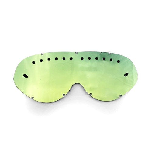 Hybrid Tear Off Gold Vented Mirror Lens, Anti Fog, Anti Scratch