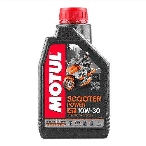Motul Scooter Power 4T 10W30 MB, 1 Litre, 100% Synthetic