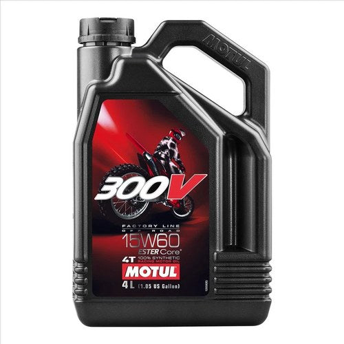 Motul 300V FL Off Road 15W60 4 Litre, 100% Synthetic