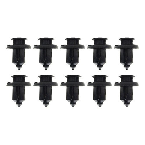 M10 Plastic Center Push Fender Clips Rivets, 10mm x 15mm x 20mm (PACK OF 10)