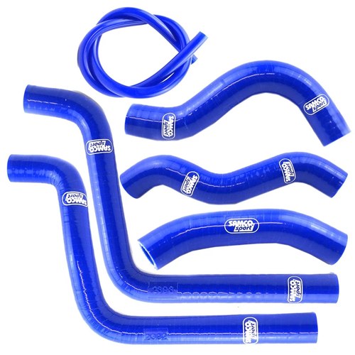 Samco 6 Piece Blue Hose Kit Honda CR125R 2001-2002