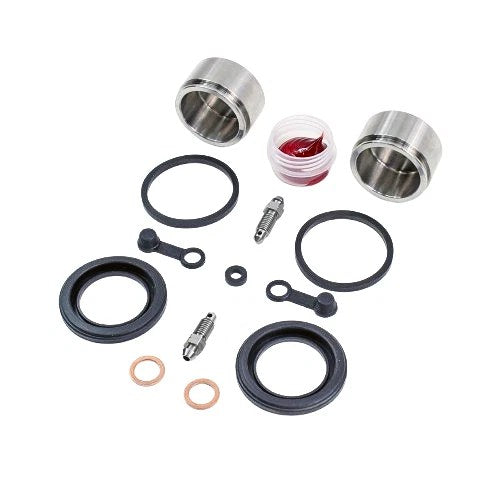Brake Caliper Seal & Stainless Steel Piston Kit for Select Suzuki GS Models Rear
