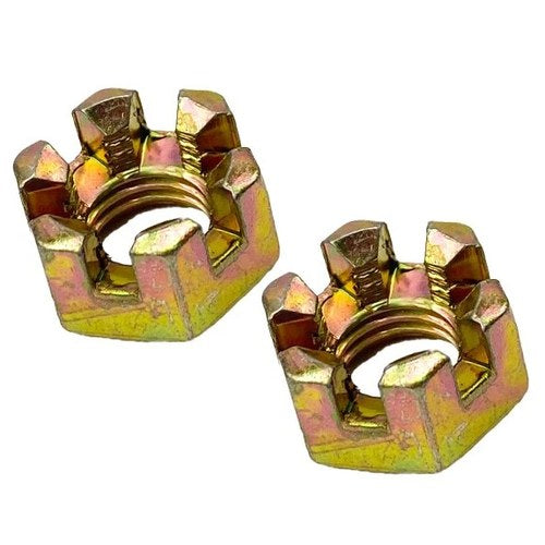 M10 Castle Nuts Pack-2 Wheel Axle Hub Slotted Nut