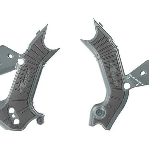R-TECH GREY/BLACK Grippy Frame Guard Kawasaki KX250/X 2025, KX450/X 2024-2025
